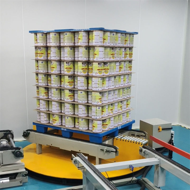 旋轉打帶+纏膜-罐裝